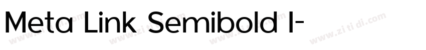 Meta Link Semibold I字体转换